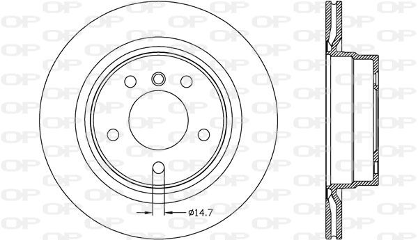 OPEN PARTS Тормозной диск BDR2624.20